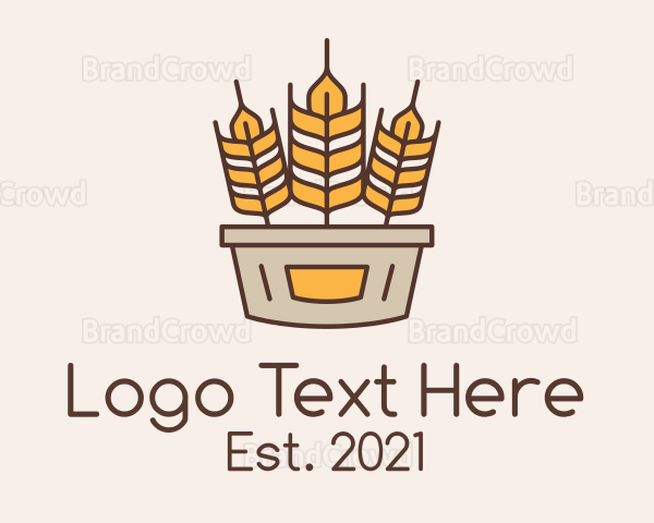 Wheat Basket Harvest Logo