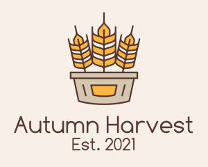 Wheat Basket Harvest logo design