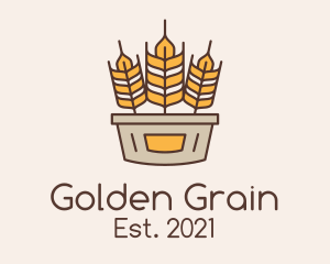 Wheat Basket Harvest logo design