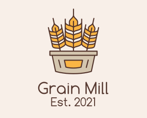 Wheat Basket Harvest logo design