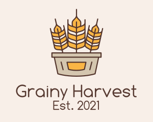 Wheat Basket Harvest logo design