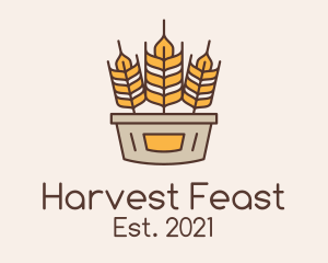 Wheat Basket Harvest logo design