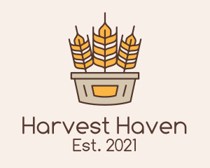 Wheat Basket Harvest logo design