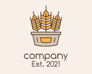 Baker - Wheat Basket Harvest logo design