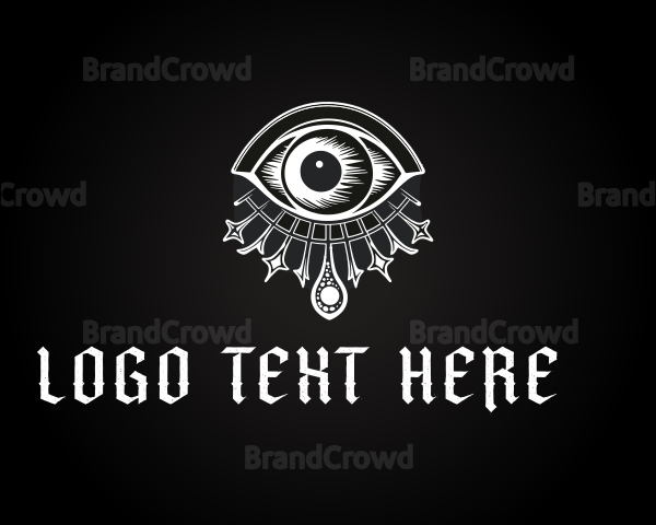 Gothic Spiritual Celestial Eye Logo