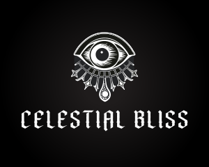 Gothic Spiritual Celestial Eye logo design