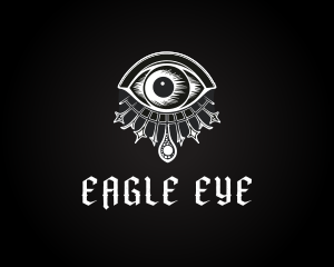 Gothic Spiritual Celestial Eye logo design