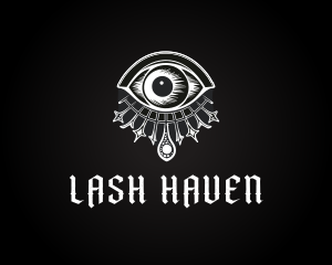 Gothic Spiritual Celestial Eye logo design