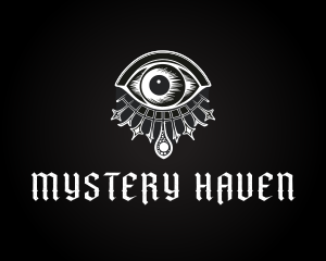 Gothic Spiritual Celestial Eye logo design