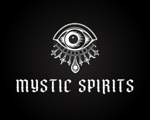 Gothic Spiritual Celestial Eye logo design