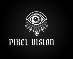 Gothic Spiritual Celestial Eye logo design