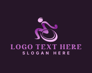 Wellbeing - Disability Wheelchair Shelter logo design