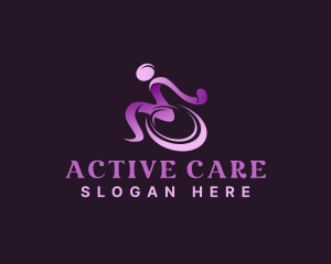 Physiotherapy - Disability Wheelchair Shelter logo design