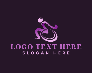 Wheelchair - Disability Wheelchair Shelter logo design