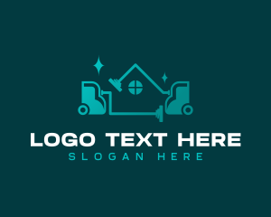 Sanitation - Vacuum Cleaner Housekeeper logo design