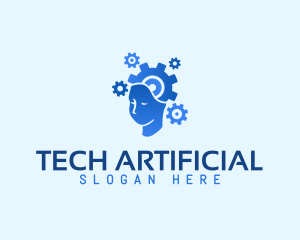 Artificial - Research Robotics Intelligence logo design