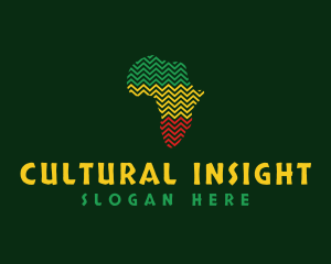 Africa Geography Map logo design