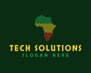 Location - Africa Geography Map logo design