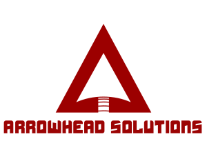 Red Arrowhead Direction logo design