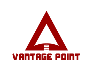 Point - Red Arrowhead Direction logo design