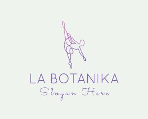 Grace - Monoline Ballerina Dance logo design