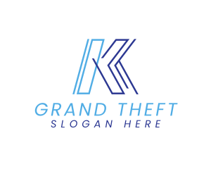 Stockholder - Modern Geometric Business Letter K logo design