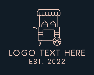 Lunch - Food Cart Catering logo design