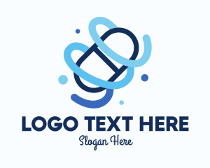 Medical - Blue Medical Pill logo design