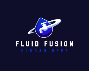 Faucet Orbit Water logo design