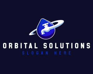 Faucet Orbit Water logo design