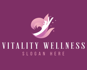 Hand Relaxation Wellness logo design