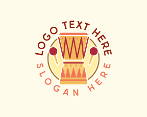 Conga - Music Drum Djembe logo design