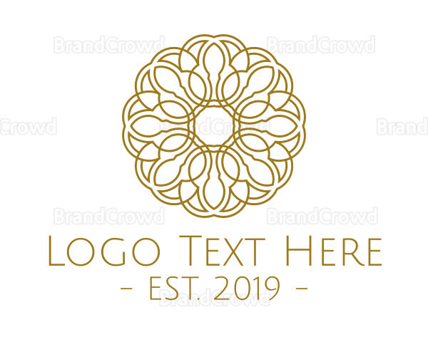 Gold Flower Logo