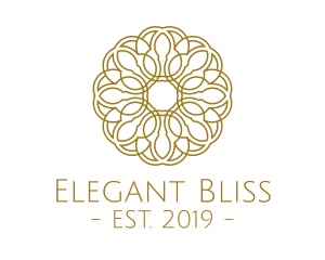 Pattern - Gold Flower logo design