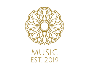 Pattern - Gold Flower logo design