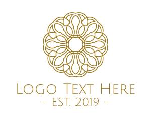 Detail - Gold Flower logo design