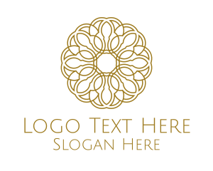 Gold Flower Logo