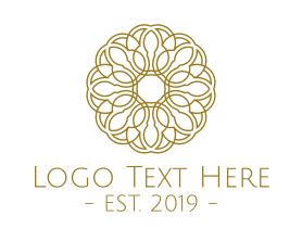 Gold Flower Logos Gold Flower Logo Maker Brandcrowd