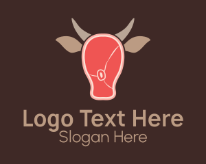 Cattle Beef Meat Steak Logo