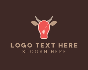 Steak - Cattle Beef Meat Steak logo design