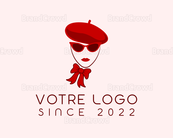 Fashion Clothing Woman Beret Logo
