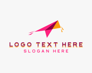 Paper Plane - Logistics Plane Freight logo design