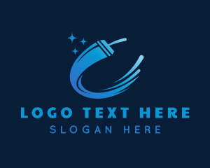 Liquid - Blue Squeegee Window Cleaning logo design