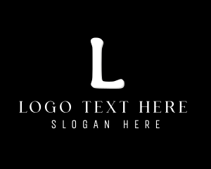Punctuation - Serif Style Lettermark logo design