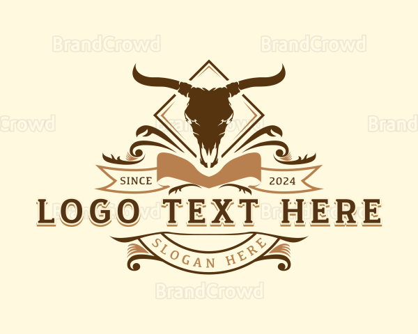 Bull Ranch Horn Logo