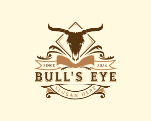 Bull Ranch Horn logo design