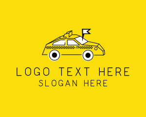 Pizza Delivery - Taxi Transport Locator logo design