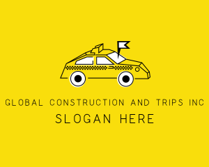 Taxi Transport Locator logo design