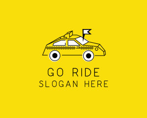 Ride-sharing - Taxi Transport Locator logo design