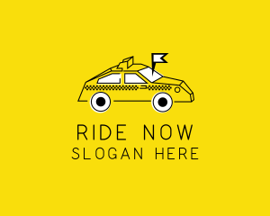 Taxi Transport Locator logo design